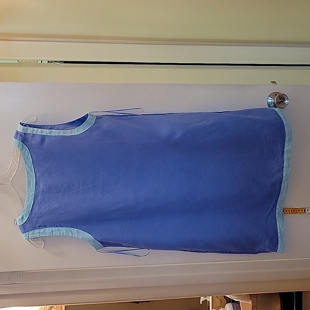 Sigrid Olsen Linen dress Size Large, 2 tone blue - Picture 2 of 4